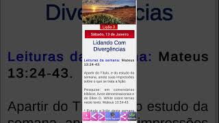 Lição Jovem  Sábado 1312024 Lidando Com Divergências  Lição Jovem da Escola Sabatina 2024 [upl. by Herculie]