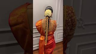 Traditional South Indian Bridal Hairstyle  Easy hairdo for long hair  Wedding hairstyles [upl. by Beatrice]