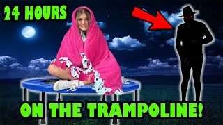 24 Hours On The TRAMPOLINE Beware Of The Shadow Man [upl. by Evey]