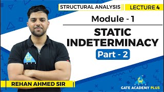 Lecture 4  Module 1  Static Indeterminacy Part  2  Structural Analysis [upl. by Silvano]