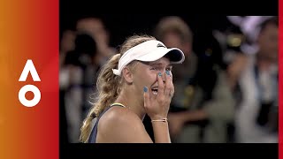 The fight to the top Halep v Wozniacki final  Australian Open 2018 [upl. by Esten]