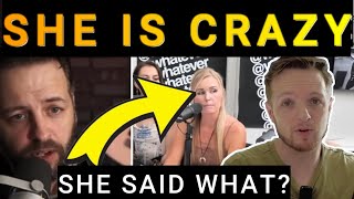 Crazy modern woman almost KICKED out on whatever podcast for saying the wildest stuff my reaction [upl. by Les]