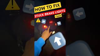 HOW TO FIX STUCK BRAKE LIGHTS IN 1MIN on most newer cars fixauto cartrouble carmaintenance car [upl. by Neelat371]