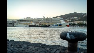 AIDAnova Bunkering LNG at Tenerife for the first time [upl. by Willdon]