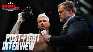 Brennan Ward Retirement Post Fight Interview  2024 PFL Regular Season [upl. by Nitsrik]