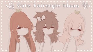 ♡ Cute Gacha club Hairstyle Ideas ♡  Part 3 [upl. by Airamat]