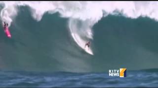 Wave cinematographer captures surfers last wave [upl. by Knarf]