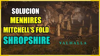 Solución Menhires Mitchells Fold Shropshire  Assassins Creed Valhalla [upl. by Sikes145]