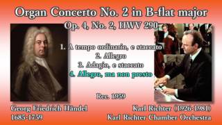 Händel Organ Concerto No 2 Richter 1959 ヘンデル オルガン協奏曲第2番 リヒター [upl. by Eirrac]