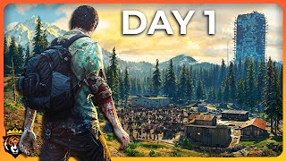 DAY 1 First Look at this NEW Amazing Zombie Survival Game [upl. by Giraud889]