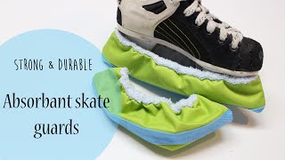 How to sew durable rugged skate guards  hockey or figure skates [upl. by Marice]