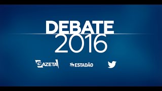 Debate Prefeitura de São Paulo  COMPLETO  TV Gazeta 180916 [upl. by Nett]