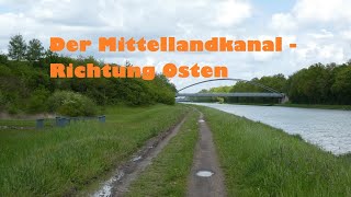 Radtour am Mittellandkanal Richtung Osten [upl. by Enyledam]