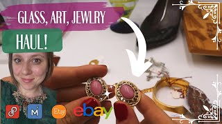 ✨I Didnt Even Know I Got Alice Caviness Jewelry✨ HUGE Vintage Thrift Haul for Reselling [upl. by Horodko]