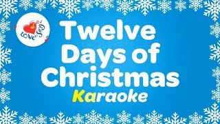 12 Days of Christmas Karaoke Christmas Song with Lyrics [upl. by Etan790]