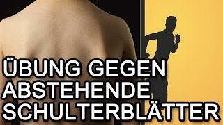 Abstehende Schulterblätter amp Impingement  Übung und Erklärung [upl. by Arlie]