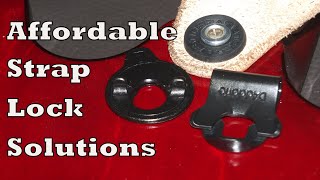 Affordable Strap Lock Solutions Comparison  DAddario vs Dunlop vs Fender [upl. by Eliathan]