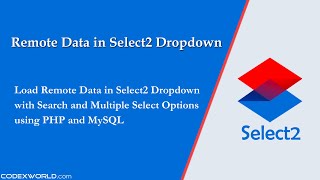 Remote Data in Select2 Dropdown with Ajax using PHP [upl. by Reinhart83]