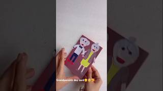 grandparents day card  beautiful card for grandparents👴👵 shortsviralvideo craft art artwork [upl. by Robinet]