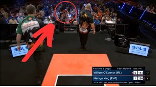 Does Mervyn King hate his fans  International Darts Open 2024 in Riesa darts [upl. by Eralc683]