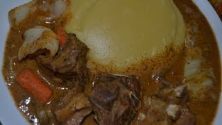 Sauce arachide mafé amp fufu cuisine togolaise [upl. by Eillil470]