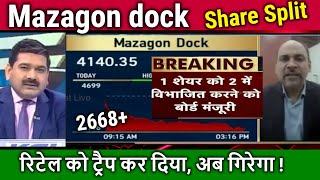 Mazagon dock share split newsmazagon dock share latest newsdividendAnalysistomorrow target [upl. by Auhesoj]