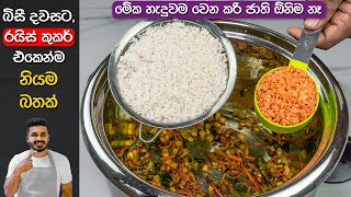 උයන්න බිසී නම් මෙන්න නියම විසදුම  Delicious Rice in Rice Cooker  Easy Rice Recipe [upl. by Gewirtz]