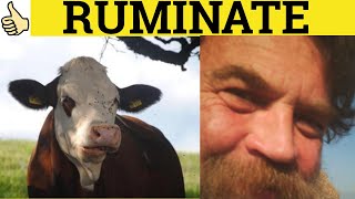 🔵 Ruminate  Ruminate Meaning  Ruminate Examples  Ruminate Defined [upl. by Ynor]