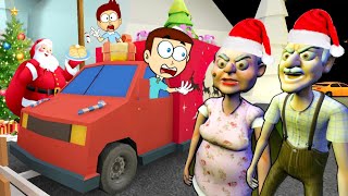 Grandpa And Granny House Escape  Christmas Update 2020  Shiva and Kanzo Gameplay [upl. by Pennington248]