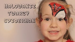 Malowanie twarzy Spiderman  Spiderman Face Paint Tutorial [upl. by Dawaj]