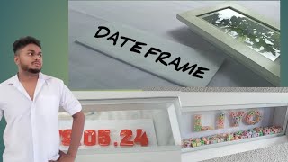 date frame name frame🖼️ Handmade resin design deep art [upl. by Carley]