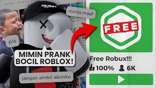 MIMIN BUAT GAME DI ROBLOX DAN NGEHACK AKUN BOCIL SOMBONG  SAMPE KETAKUTAN DAN KAPOK [upl. by Ayeki]