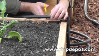 How to install a Drip Irrigation System in Raised Beds [upl. by Cortney]