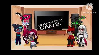 los overlords de hazbin hotel reaccionan a kokushibou es un overlord [upl. by Calv]