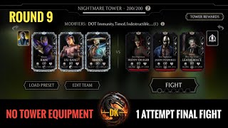 Nightmare Tower 200▪️Round 9 🎮 Mortal Kombat MobileMK MobileMKM mortalkombatmobile mkmobile mkm [upl. by Roxi]