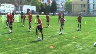 coerver training FC Spartak Trnava U10 U11  SLOVAKIA [upl. by Saidnac]