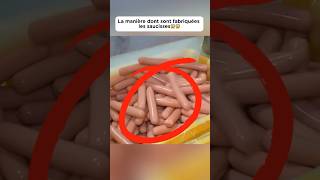 La manière dont sont fabriquées les saucisses😱😱 food découverte delicious saucisse pourtoi [upl. by Annia]