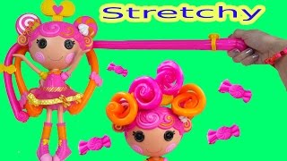 Lalaloopsy Stretch Candy Gummy Like Hair Doll Whirly Stretchy Locks Toy Review Unboxing [upl. by Annadiane]