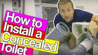 HOW TO FIX A CONCEALED TOILET  Plumbing Tips [upl. by Wildee]