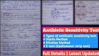 antibiotic sensitivity test microbiology  antibiotic sensitivity test stock and Dilution method [upl. by Clim686]