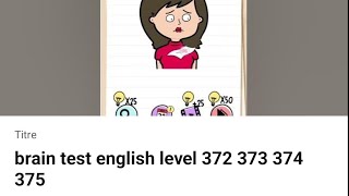 brain test english level 372 373 374 375 [upl. by Stacia]