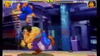 SFIII 3rd Strike  Ken  vs Hugo Hayao [upl. by Tioneb]