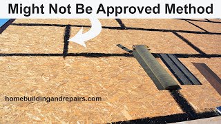 Problems Using Sealant or Tar At Roof Sheathing Gaps To Prevent Roofing Water Leaks [upl. by Nit]