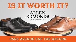 Allen Edmonds Park Avenue Cap Toe Oxford Is It Worth It  Iconic American Dress Shoe [upl. by Pestana365]