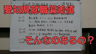 就職偏差値なんてものがあるらしい【愛知県編】 [upl. by Duane]