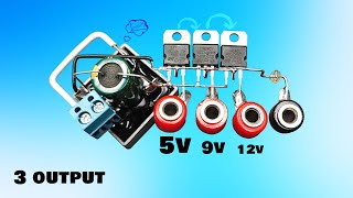 make 3 Output Power Supply with Regulator [upl. by Nnyw516]