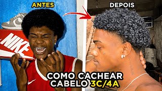 COMO CACHEAR CABELO CRESPO TIPO 3C  4A [upl. by Roxana]