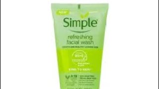 Simple face wash review bangla  Simple refreshing facial wash [upl. by Enomys448]