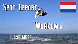 SpotReport Workum  Ijsselmeer  Niederlande  Kite und Windsurfen Kiteschule Guide Camping [upl. by Nielsen851]