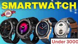 TOP 5🔥Best Round Dial Smartwatch Under 3000  Amazon Great Indian Festival SALE  Amoled Smartwatch [upl. by Neraa]